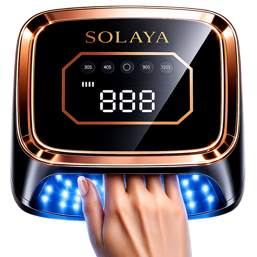 SOLAYA LumiCore™ — Professional 108W UV/LED Nail Lamp for Gel Manicures